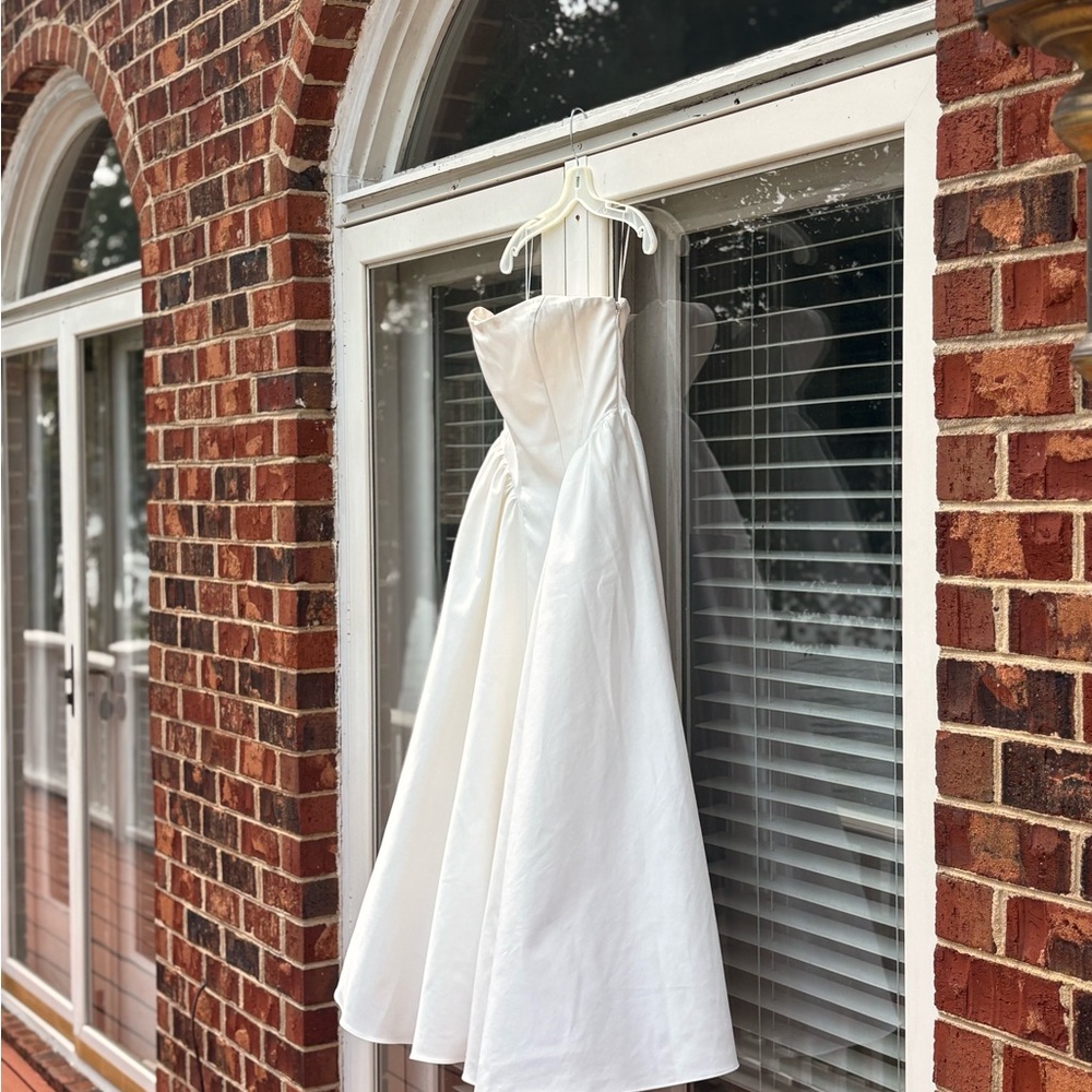 BHLDN Strapless Cream Dress